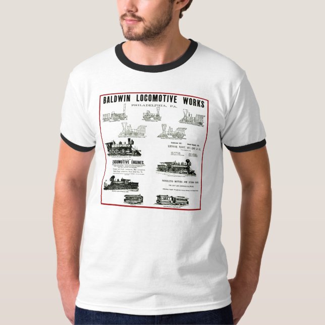 T-shirt Baldwin Locomotive Works (Devant)