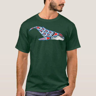 T-shirt Baleine à bosse d'art amérindienne Pacifique Nord-