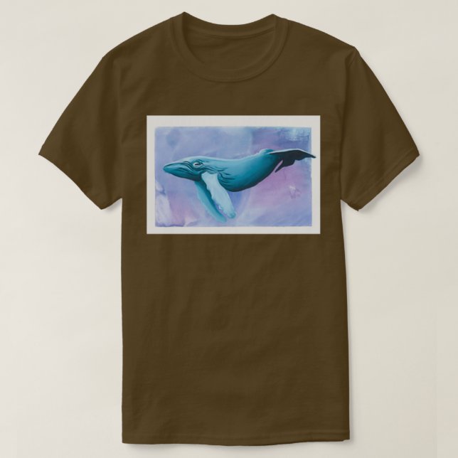T-shirt Baleine à bosse simple (Design devant)