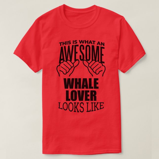 T-shirt Baleine Amant Drôle Baleines Design Cadeau (Design devant)