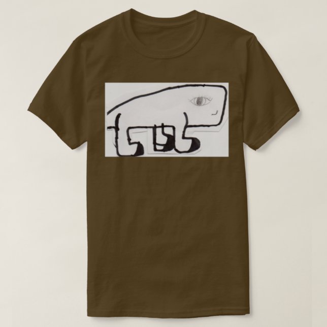 T-shirt baleine ambulante aux cils (Design devant)