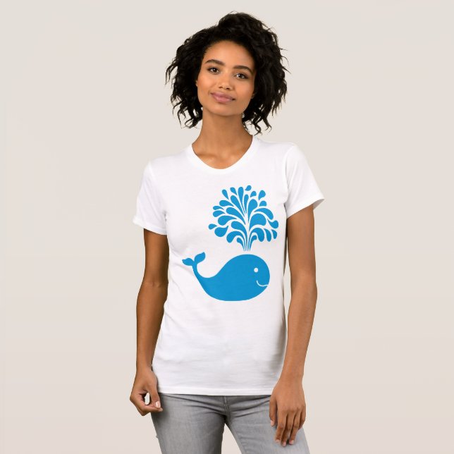 T-shirt Baleine amusante (Devant entier)