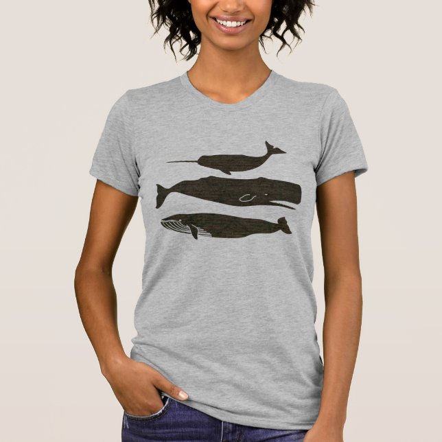 T-shirt Baleine antique Vie marine (Devant)