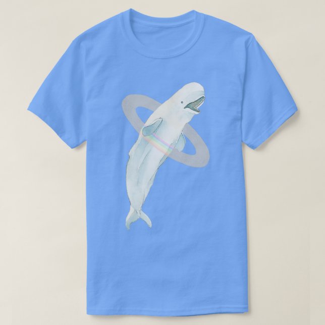 T-shirt Baleine arc-en-ciel de Beluga (Design devant)