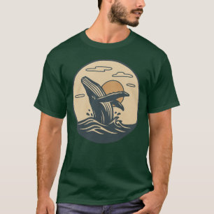 T-shirt Baleine Art Hommes's Dark
