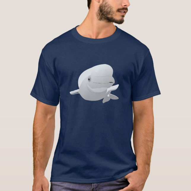 T-shirt Baleine béluga amicale (Devant)