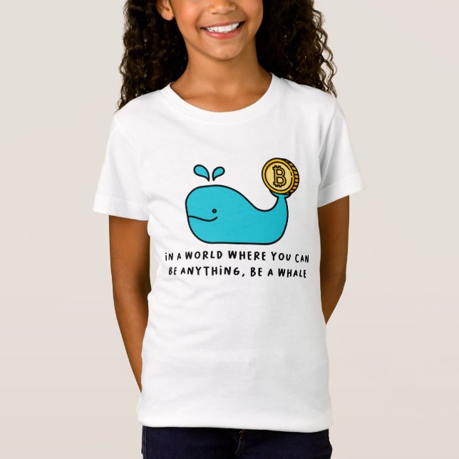 T-shirt baleine Bitcoin (Devant)