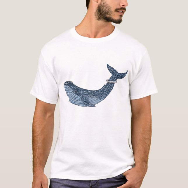 T-shirt Baleine bleue (Devant)