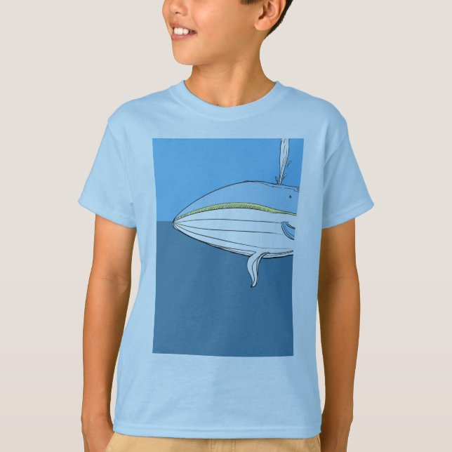 T-shirt baleine bleue (Devant)