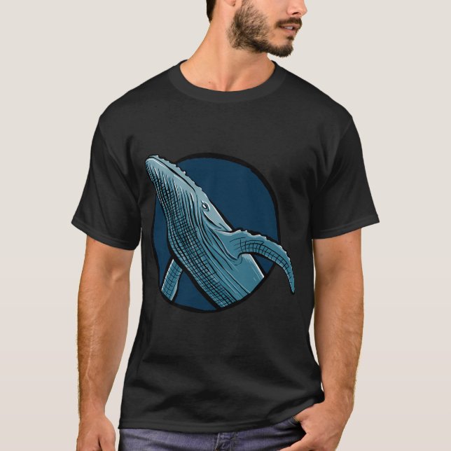 T-shirt Baleine bleue (Devant)