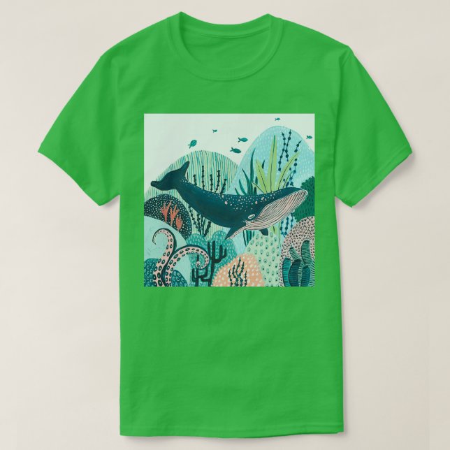 T-SHIRT BALEINE BLEUE 54 5 (Design devant)