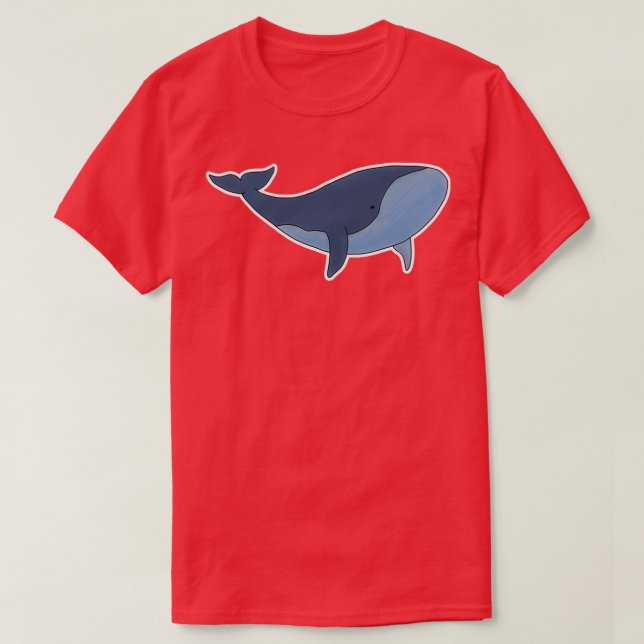 T-shirt baleine bleue 75 (Design devant)