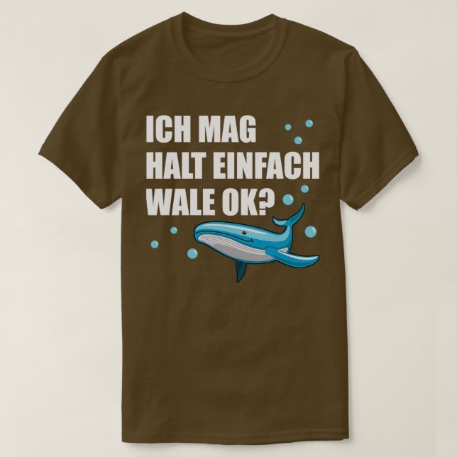 T-shirt Baleine Bleue Baleine Animaux de mer Drôle Citatio (Design devant)