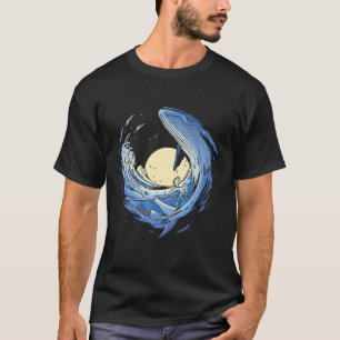 T-shirt Baleine Bleue Bossue Marine Animal Marin Océan