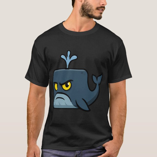 T-shirt Baleine Bleue Carrée (Devant)