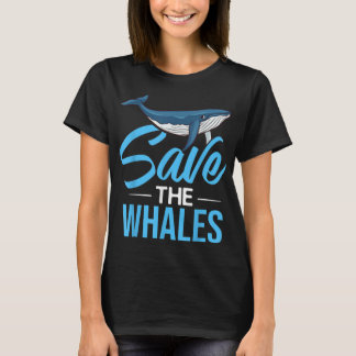 T-shirt Baleine bleue Grotte à bosse Baleines Citations Ri
