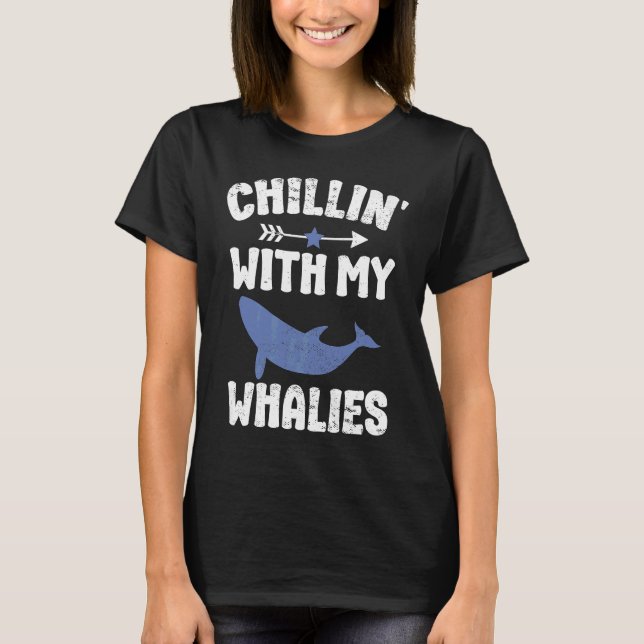 T-shirt Baleine bleue observant le cétacé 1 (Devant)