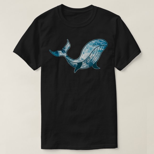 T-shirt Baleine bleue océanique (Design devant)