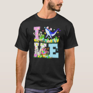 T-shirt Baleine Bleue Poisson Oeuf de Pâques Chasse Amour