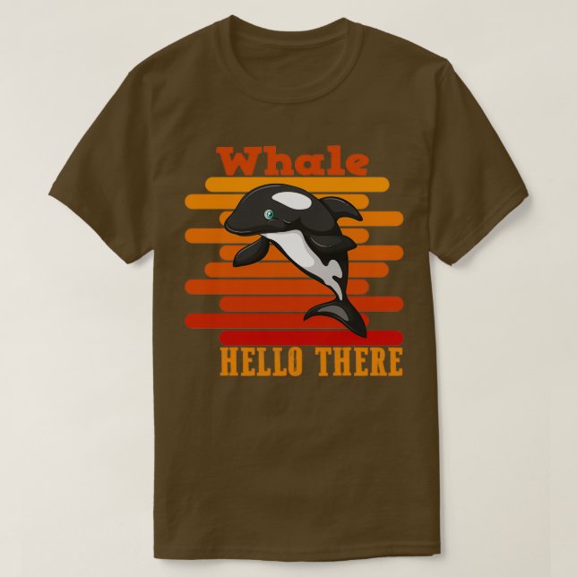 T-shirt Baleine Bonjour là (Design devant)