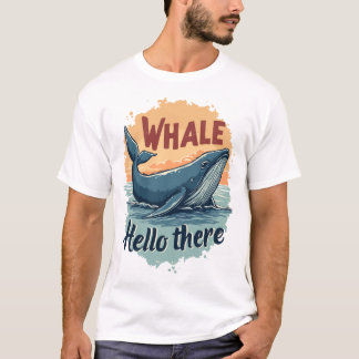 T-shirt Baleine Bonjour là
