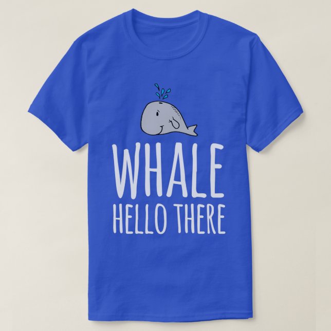 T-shirt Baleine Bonjour Là 19 (Design devant)