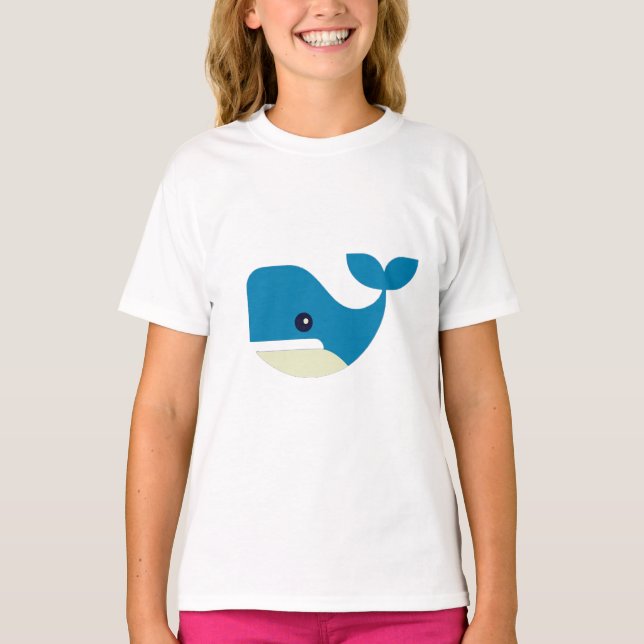 T-shirt Baleine, Bossue, Mammifère (Devant)