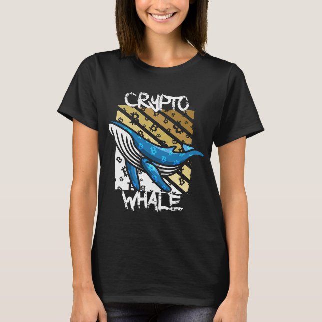 T-shirt Baleine Btc Crypto - Pièce Crypto (Devant)