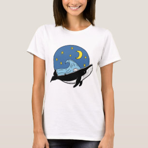 T-shirt baleine céleste