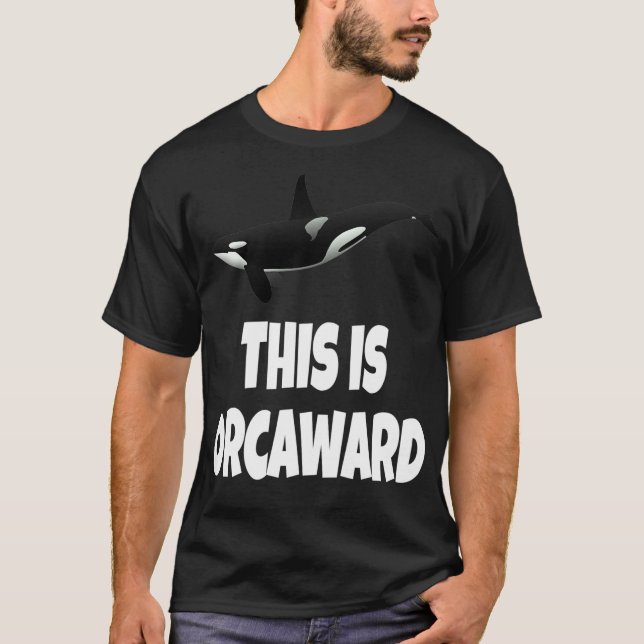 T-shirt Baleine C'Est Orcaward Funny Orca Whale Pun Introv (Devant)