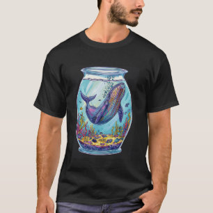T-shirt Baleine dans la vie marine en boule à poissons