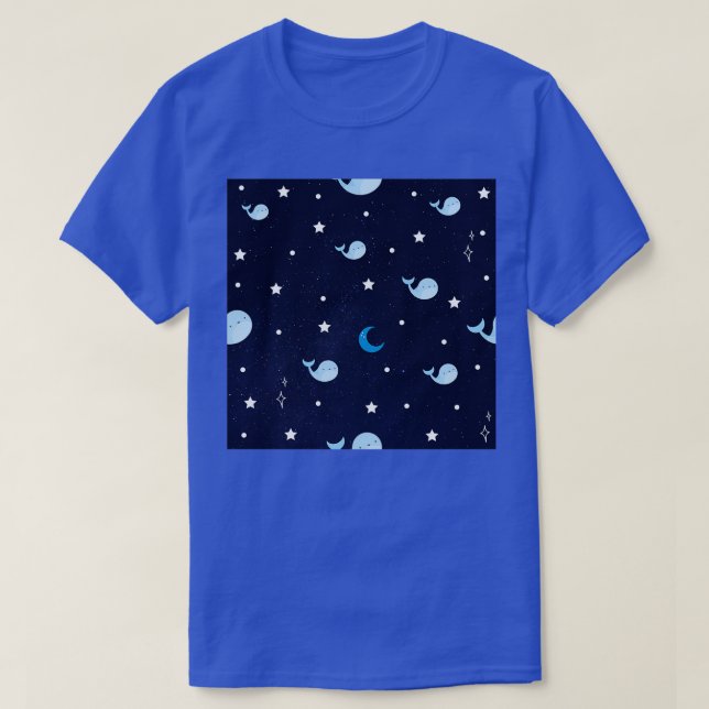 T-shirt Baleine dans l'espace Baleine (Design devant)