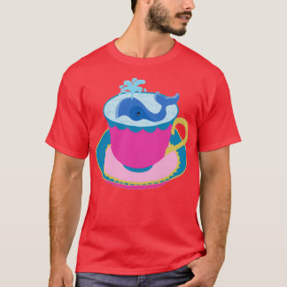 T-shirt Baleine dans une tasse à thé