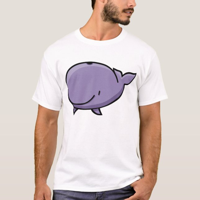 T-shirt Baleine de bande dessinée (Devant)