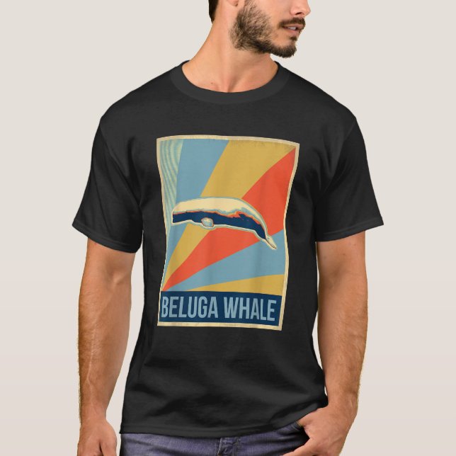 T-shirt Baleine de Beluga vintage (Devant)