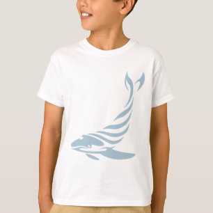 T-shirt Baleine de bosse dans le style chic de dessin