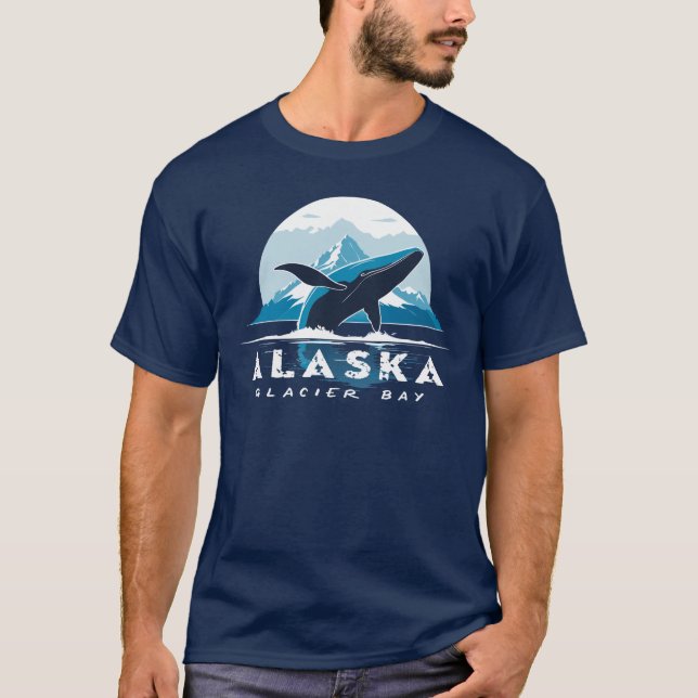 T-shirt Baleine de Glacier Bay - Alaska (Devant)