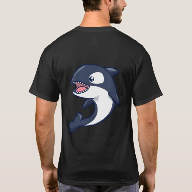 T-shirt Baleine de Kawaii Orca (Dos)