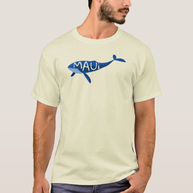 T-shirt Baleine de Maui Hawaii (Devant)