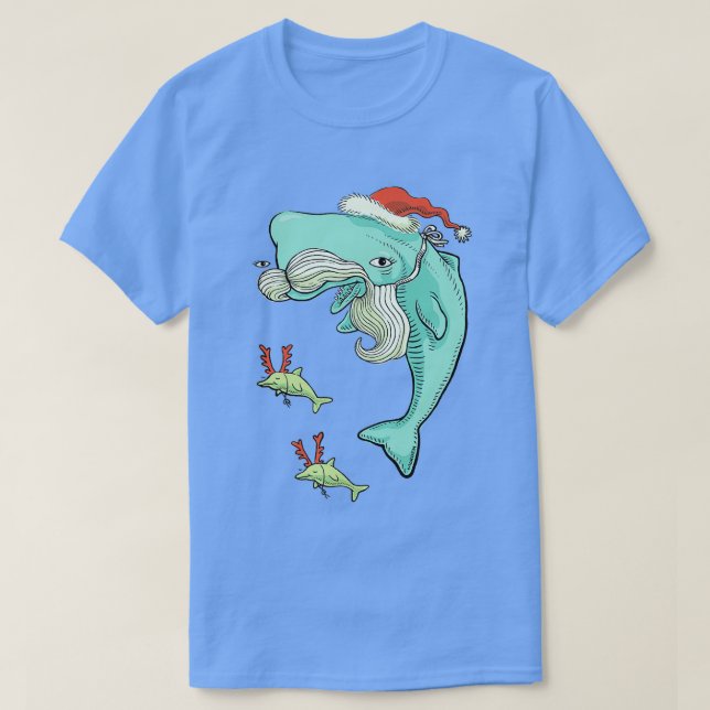T-shirt Baleine de Noël (Design devant)