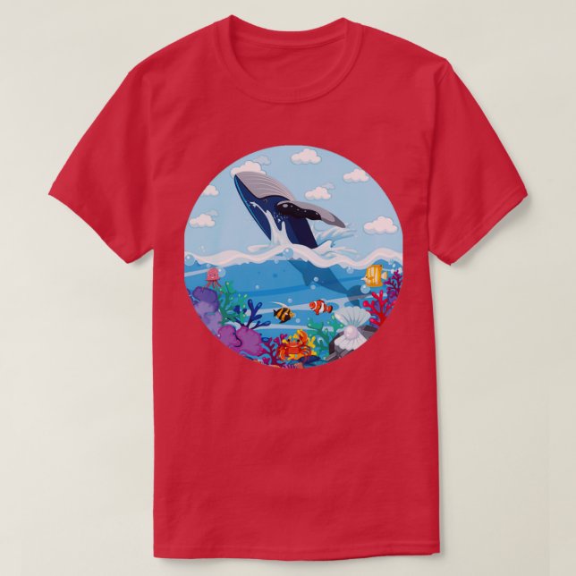 T-shirt Baleine d'été (Design devant)
