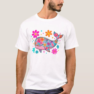 T-shirt Baleine d'été de Preppy Floral