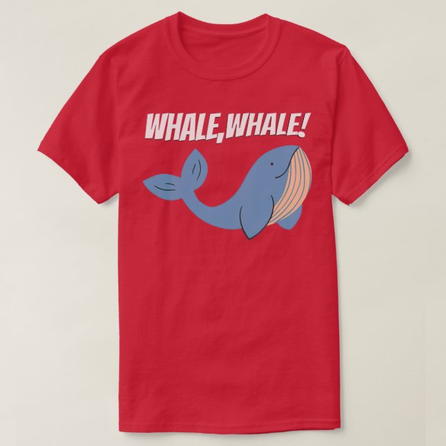 T-shirt Baleine Drôle Dit Pun de puits 1 (Design devant)