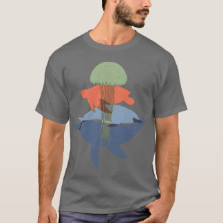 T-shirt Baleine et amis Dolphinurtle et ami