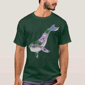 T-shirt Baleine florale 4