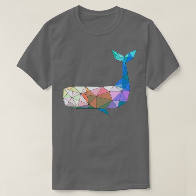 T-shirt Baleine géométrique (Design devant)