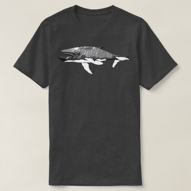 T-shirt Baleine grise (Design devant)