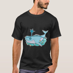 T-shirt Baleine Heureuse qui Nage