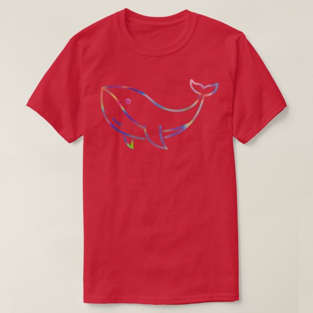 T-shirt baleine holographique (Design devant)