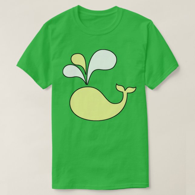 T-shirt Baleine jaune 2 (Design devant)